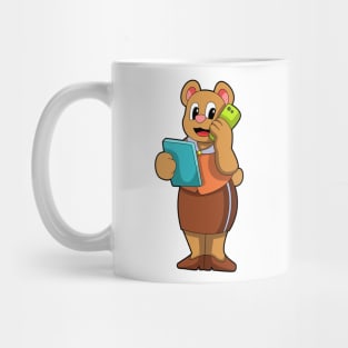 Bear as Secretary at Call with Phone Mug